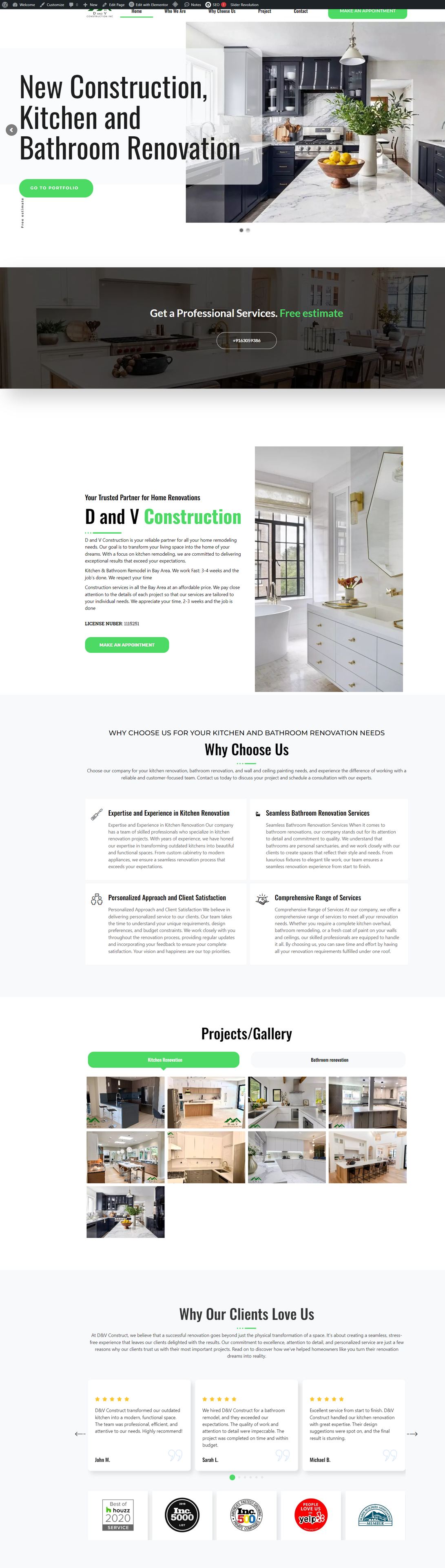 D and V Construction